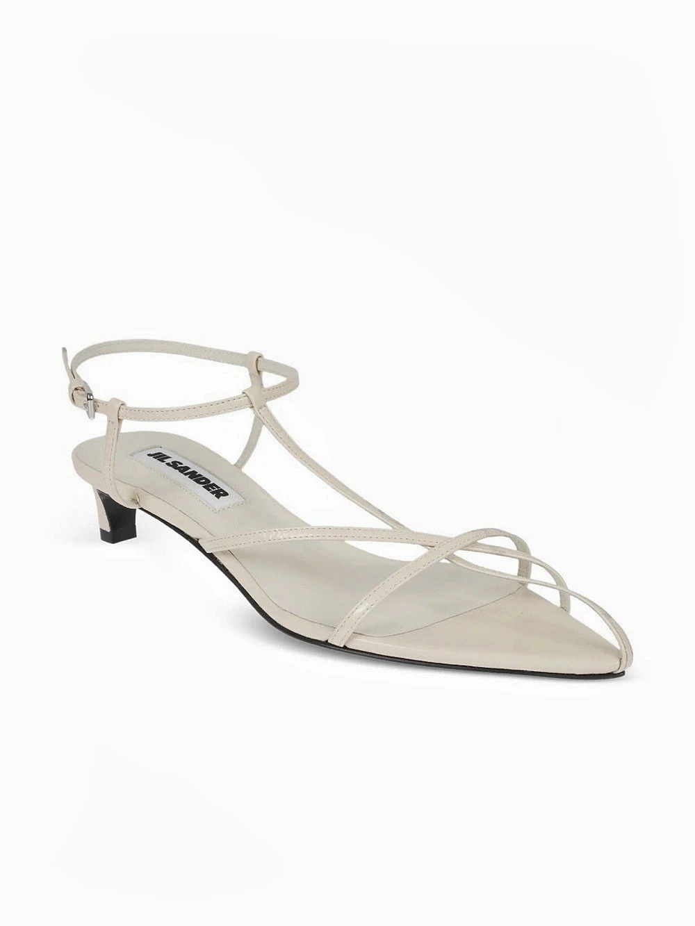 Jil Sander Strappy pointed-toe sandals in Cream